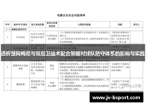 透析楚阿梅尼与双后卫战术配合策略对球队防守体系的影响与实践